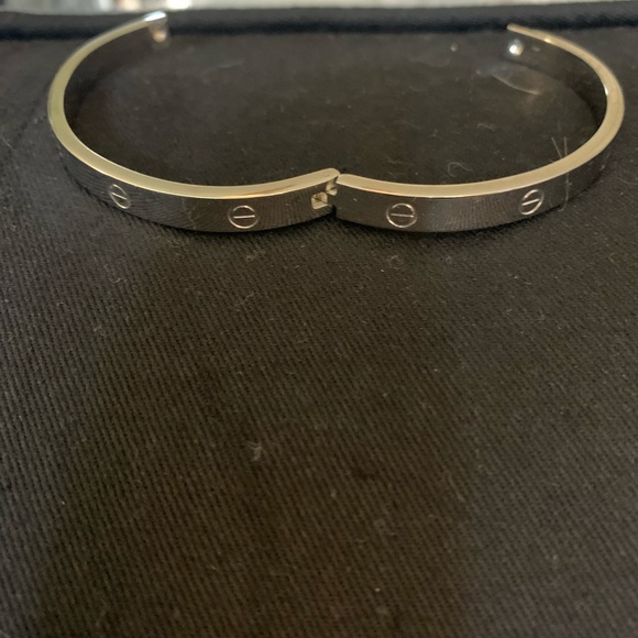 Silver & Co. Stainless Steel Hinge Bracelet - Picture 3 of 5